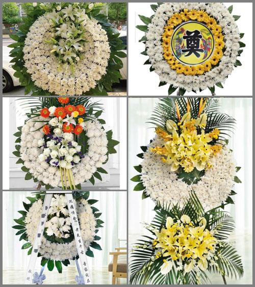 山西运城永济市蒲州镇南文学村花圈速递